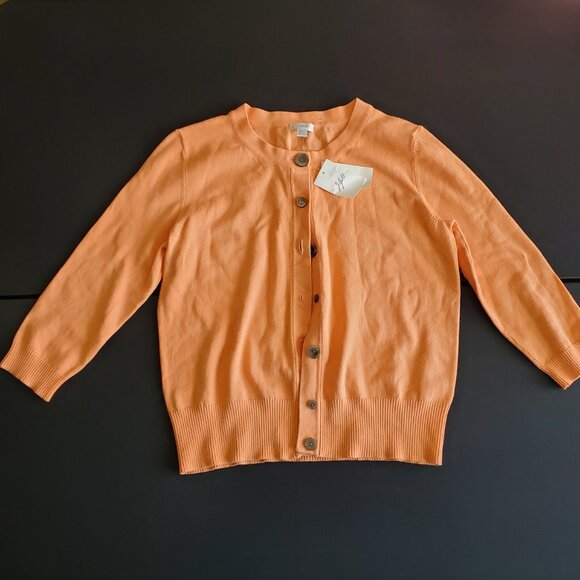 J Jill Stretch Cardigan Light Carrot Size‎ XS Small Petite. NWT - Picture 1 of 3